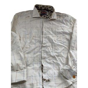 Christopher Wicks English Laundry Button Up Shirt Snap Button Cuff XXL READ